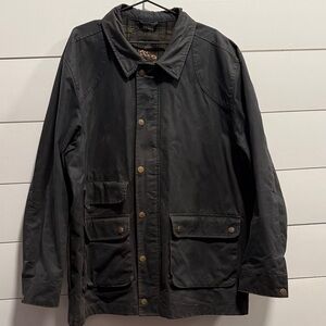Dark Navy Waxed Cotton Jacket 3XL by Flint And Tinder (Huckberry)